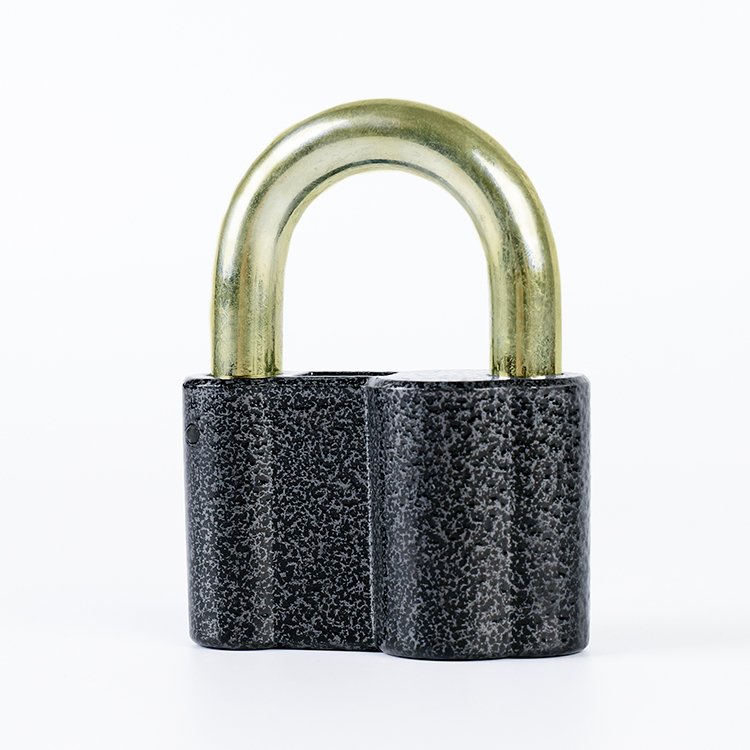 50MM Heavy Duty Black Color Russian Glass Flower European High Security Aluminum Outdoor Door Lock