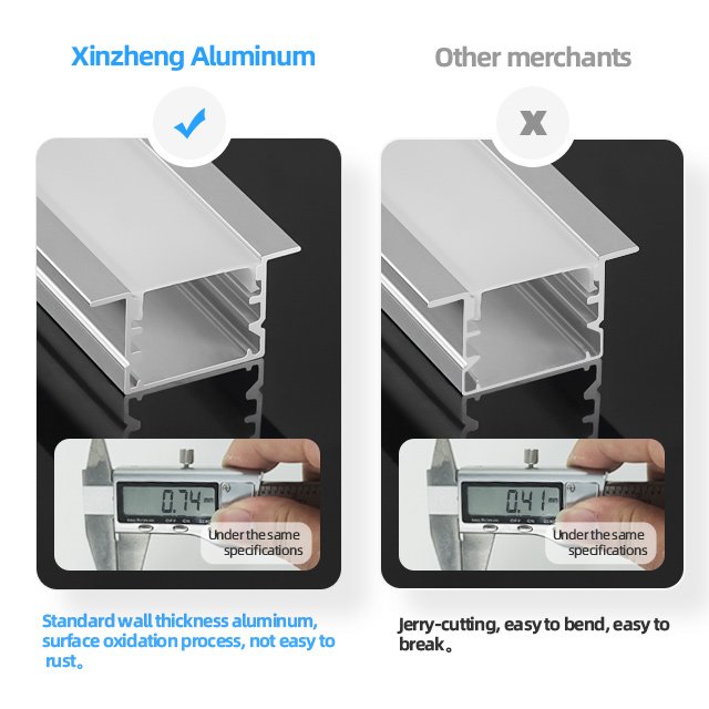 A2015C Wholesale High Quality Recessed Aluminum led Light Profiles Aluminum U Channel Profile with Diffuser