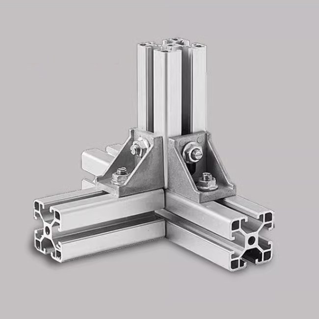100100 T-slot European standard aluminum extrusion frame aluminium extrusion silver anodized T linear rail