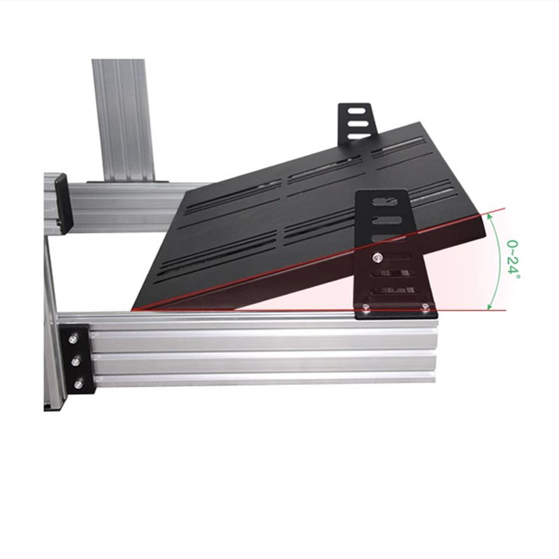 Custom Aluminum Profile 3090 Game Driving Simulator Steering Wheel Seat Bracket Simracing Chair Sim Rig DIY Sim Racing Cockpit