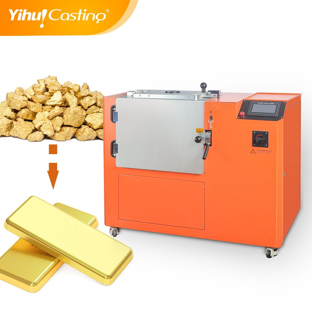 Yihui casting machine 4kg gold bar machine for gold silver copper bar and coin making