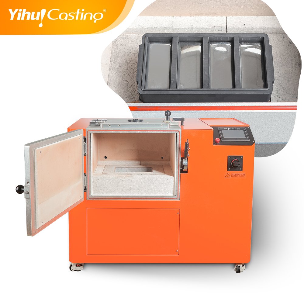 Yihui casting machine 4kg gold bar machine for gold silver copper bar and coin making