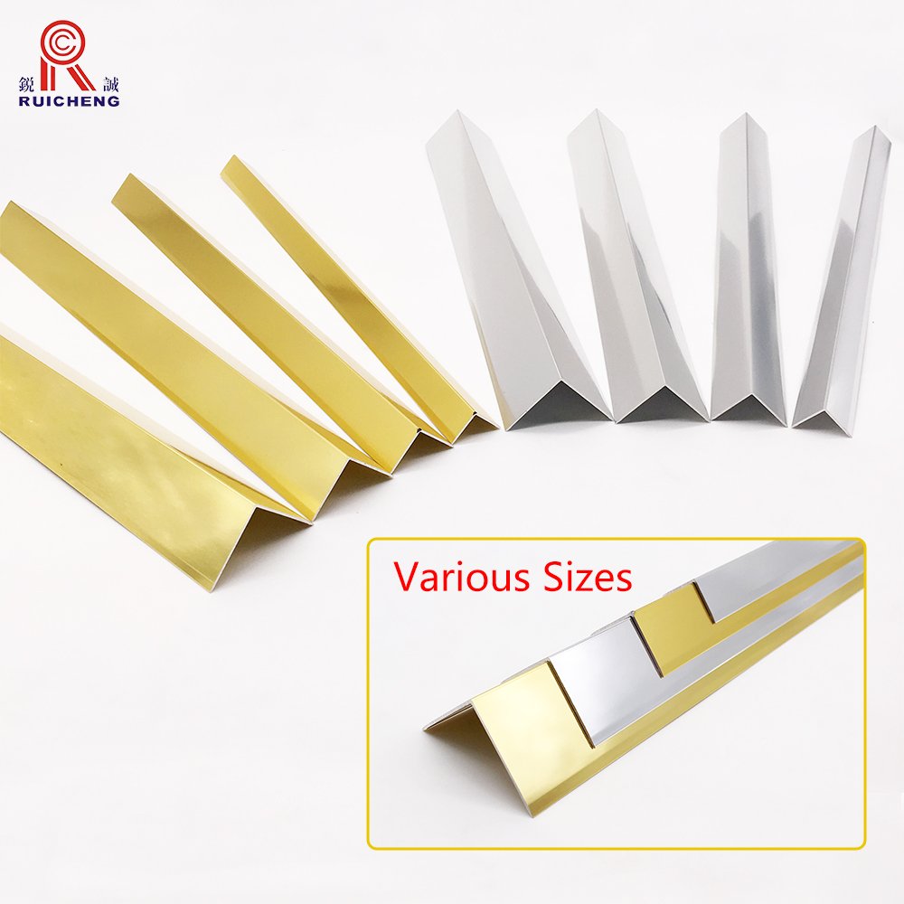 Shining Profile Wooden Ceramic Tiles Trim China Factory Decorative Protection FoShan Aluminum