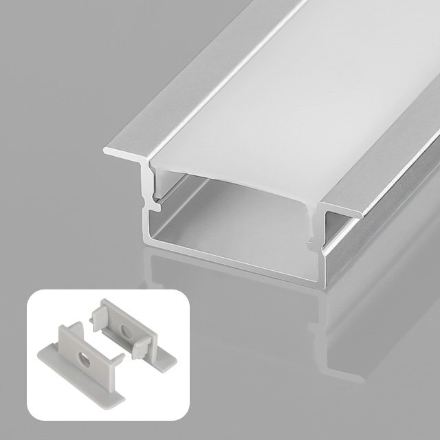 A2010C Hot Sale Led Aluminum Extrusion Profiles U Shape Recessed led Strip Light Aluminum Profile Channel