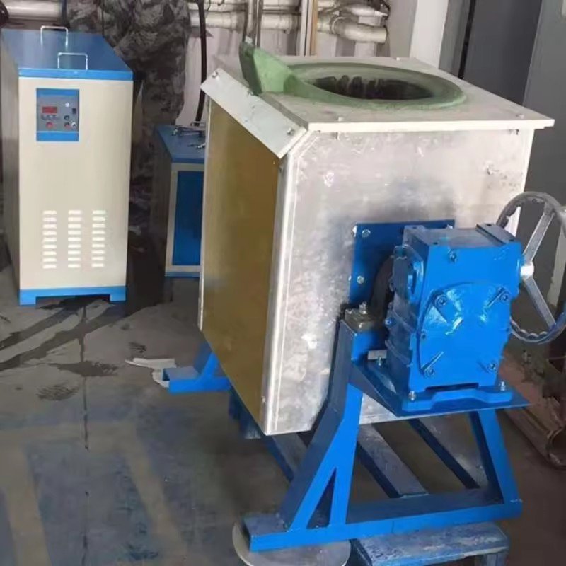 low price 30kg steel furnac melt scrap metal smelting foundry plant casting iron machine equipment