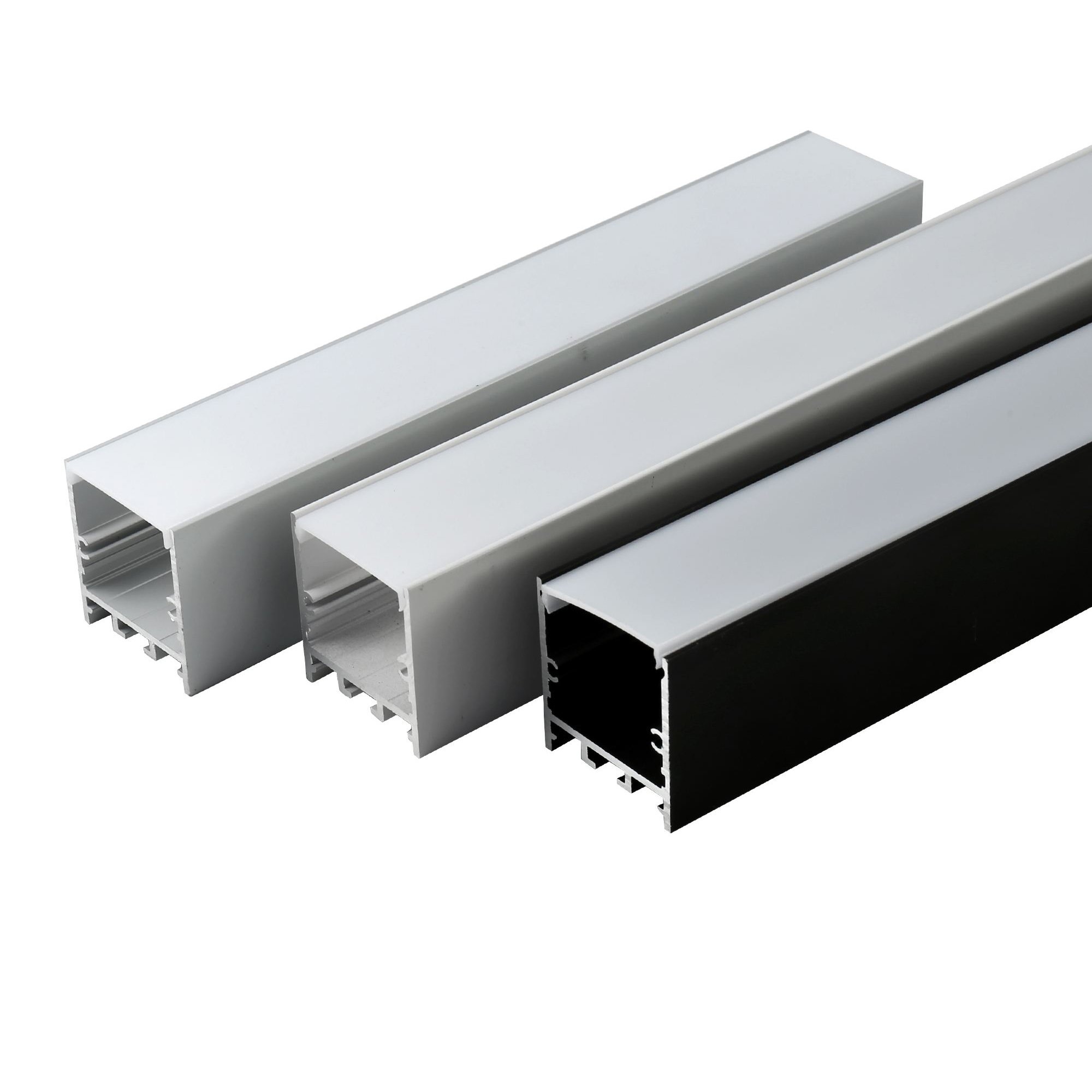 100x75mm Led Aluminum Profile For Office Aluminum Light