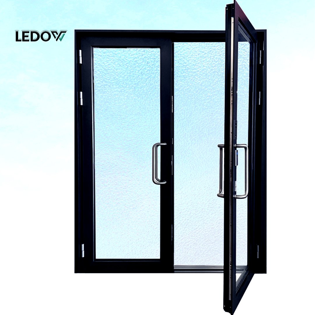 LEDOW Windows Aluminium Casement Internal Bronze Casement Window Profiles Tilt Turn Windows