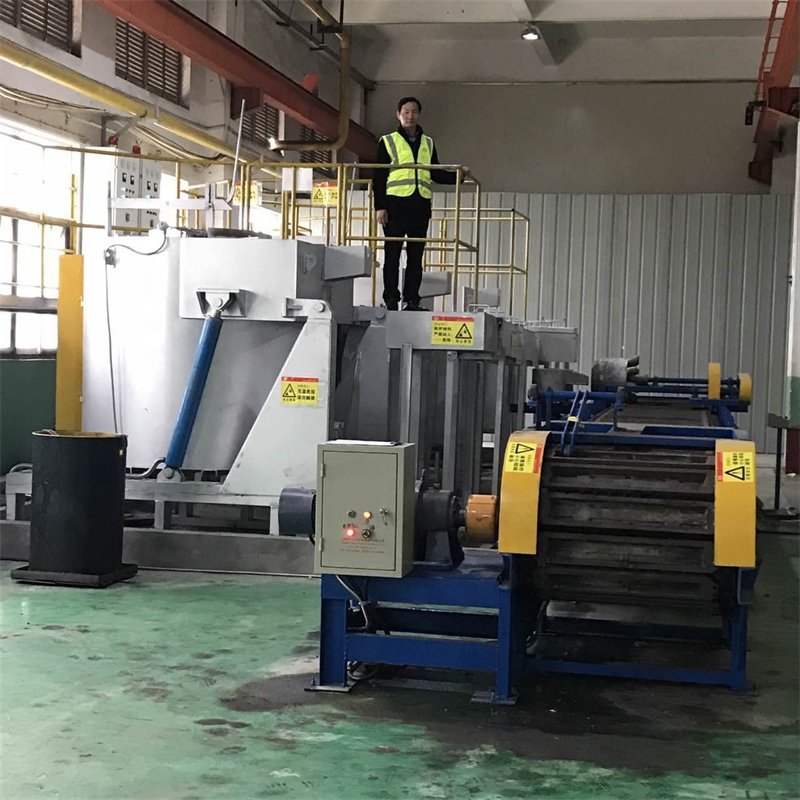 High Quality Free Of Steam Molten Aluminum Ingot Casting Machine For Aluminum Recycling