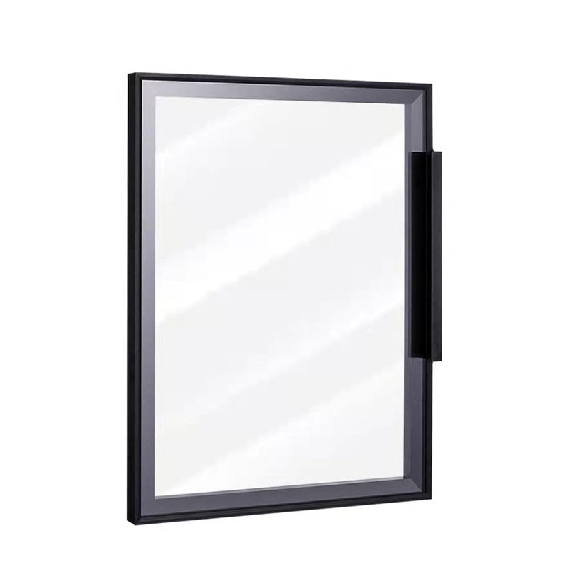 Minimalism Italy Style Matt black aluminum frame aluminum profiles for kitchen cabinet or glass door