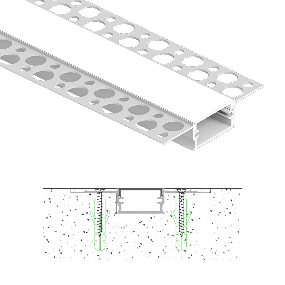 KC Hot Selling Customize Surface Mounted Flexible Aluminum Profile PC Cover Led Linear Strip Light