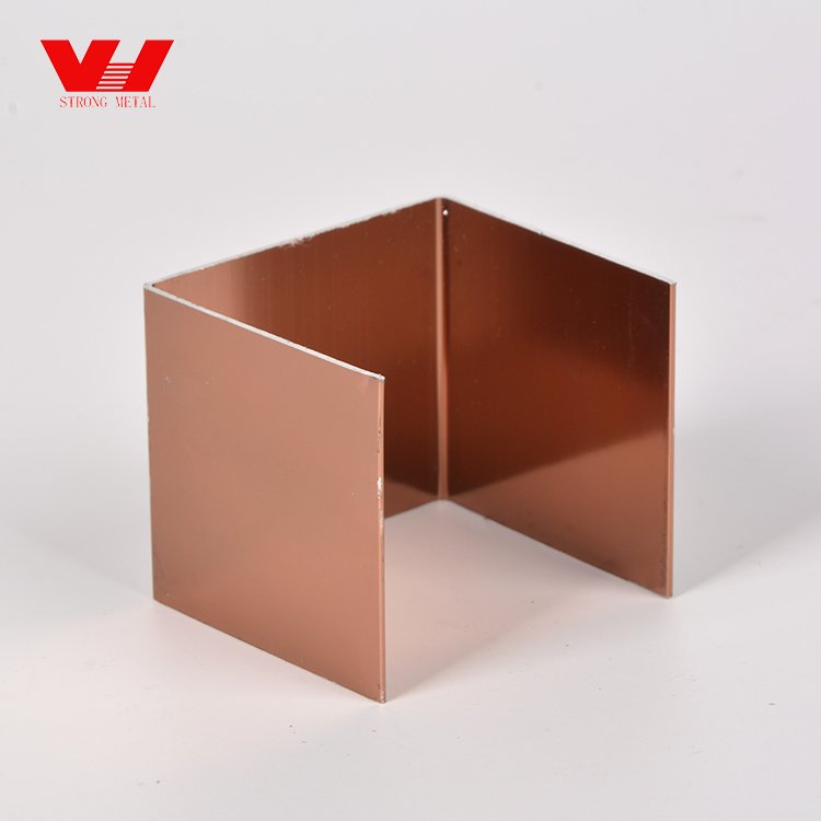 Promotional Rose gold aluminum decorative profile