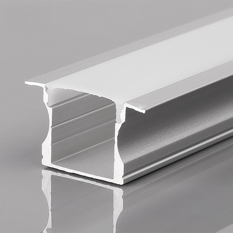 24*15Mm Square Diffused Aluminum Alloy Silver Black White Surface Mount LED Light Profile