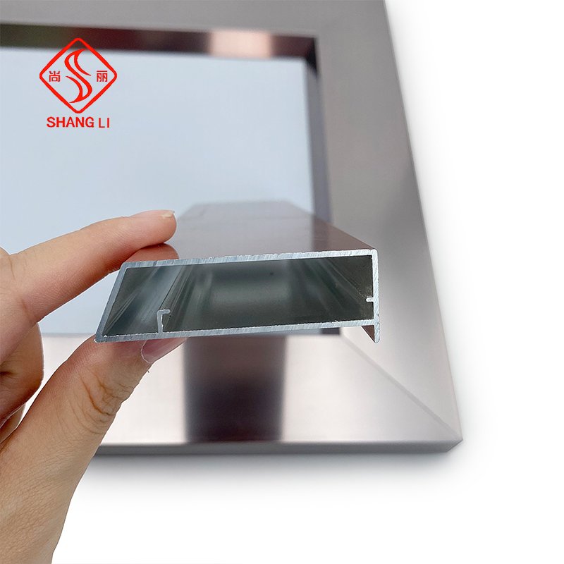 Shangli 45mm profiles metal corner connector bracket kitchen full aluminum profile cabinet for mirror frame
