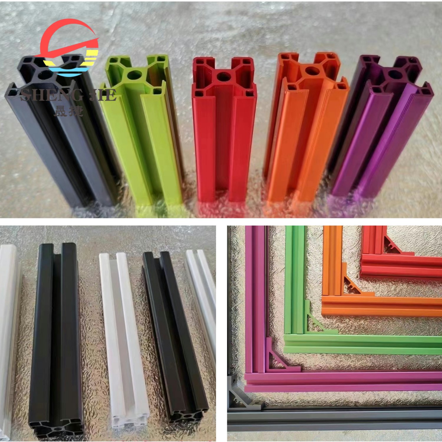 Manufacturer Aluminium Frame Extrusion Profile Anodized 8mm T Slot Custom Extrusion Aluminum Profile with Anodized Surface