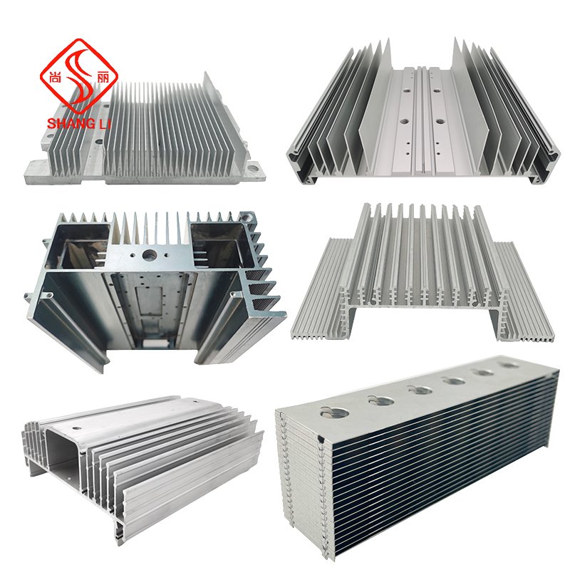 Custom 6061 6063 Heatsink Aluminum Profiles Flat Aluminum Profile Supplier Heat Sink Include Cutting Bending Welding Punching