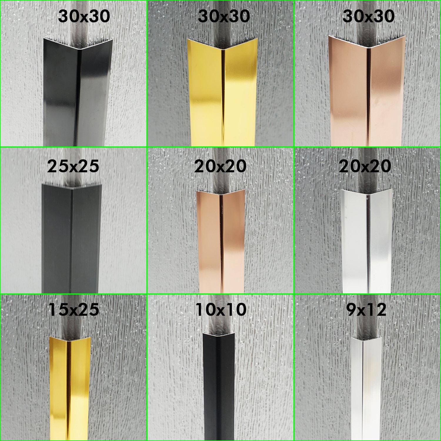 LENWA Aluminum Ready in Stock 100pcs Acceptable T/L/U Shapes Profiles Decorative Aluminum