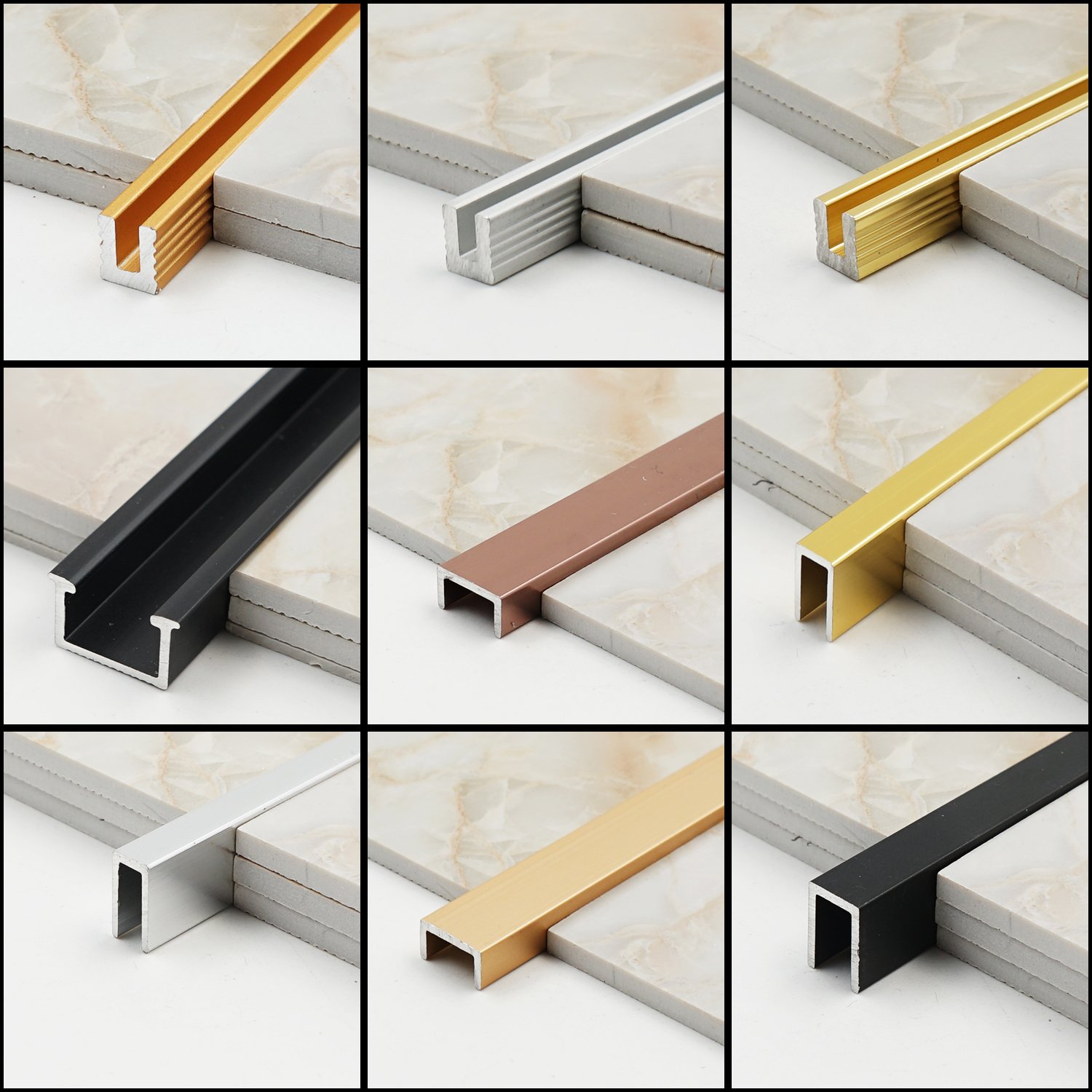 LENWA Aluminum Ready in Stock 100pcs Acceptable T/L/U Shapes Profiles Decorative Aluminum