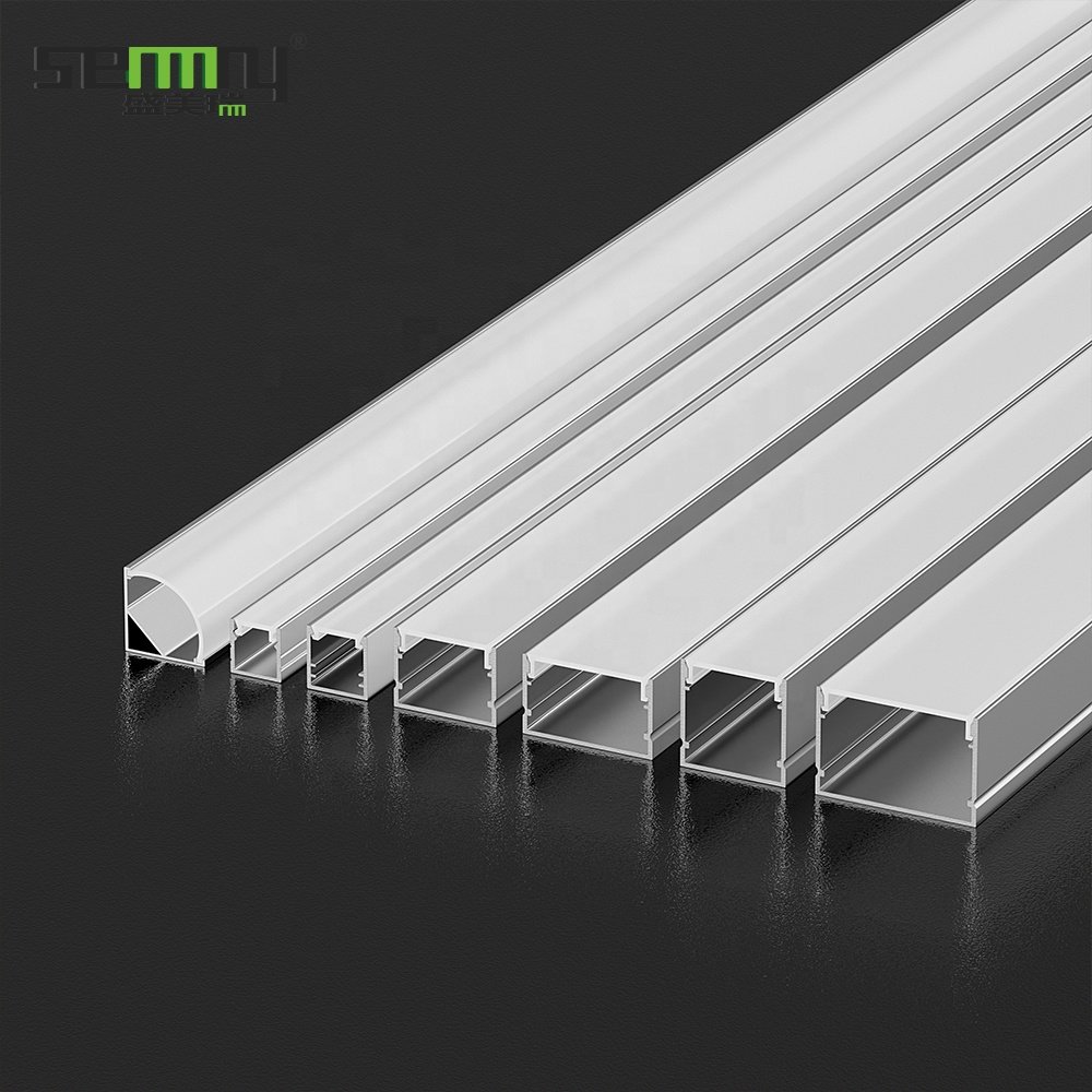 Flat Led Aluminum Profile Light For Decorations Channels Extrusions LED Strip Cove Lighting Corner Led Aluminum Profile