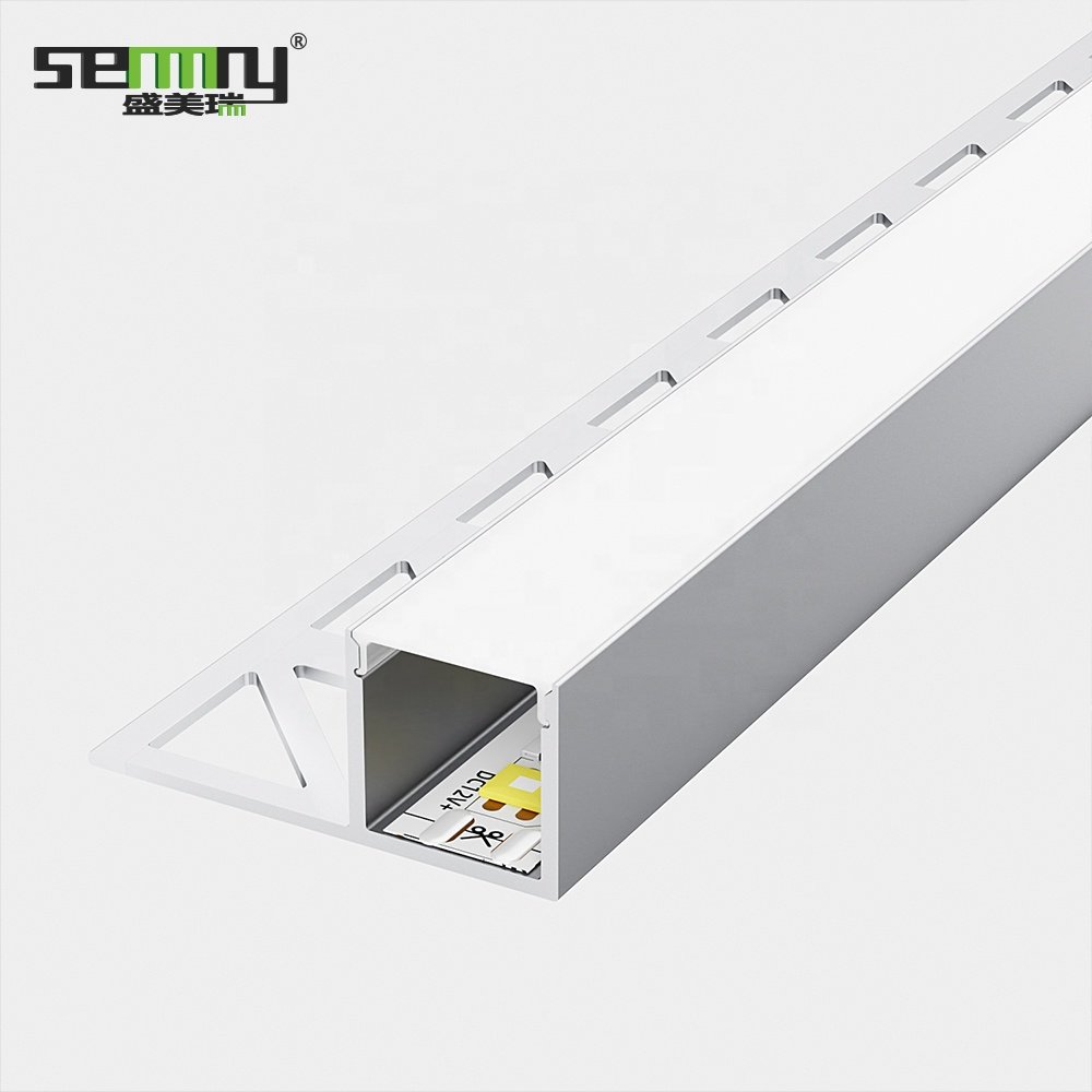 Flat Led Aluminum Profile Light For Decorations Channels Extrusions LED Strip Cove Lighting Corner Led Aluminum Profile