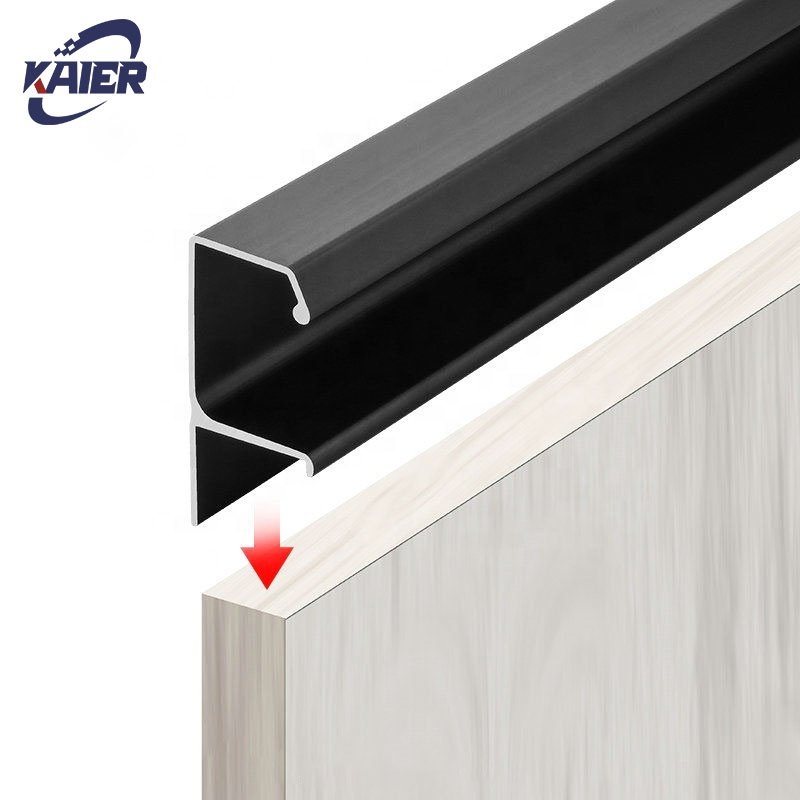 Furniture accessories for closet door wardrobe door Aluminium Profile for kitchen cabinet doors