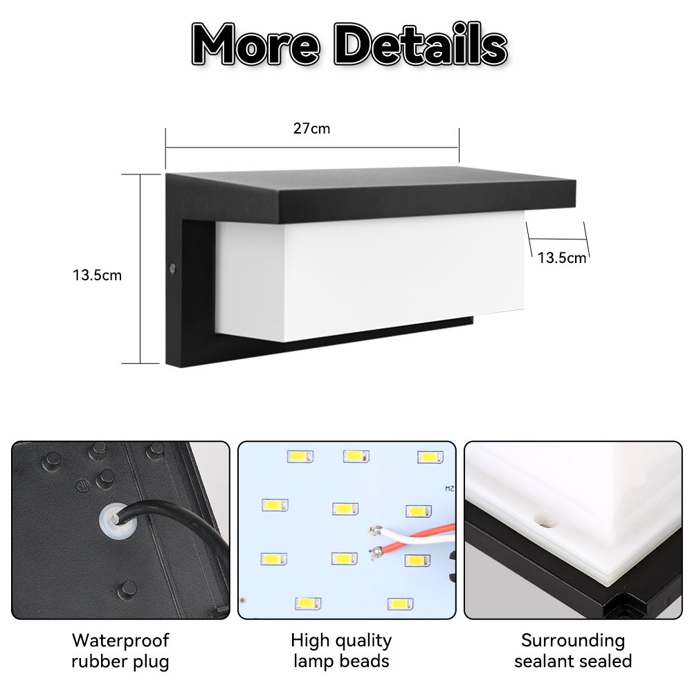 Simple Modern Indoor Outdoor Waterproof Decorative Lighting Led Wall light for home garden/outdoor wall light/wall lamps