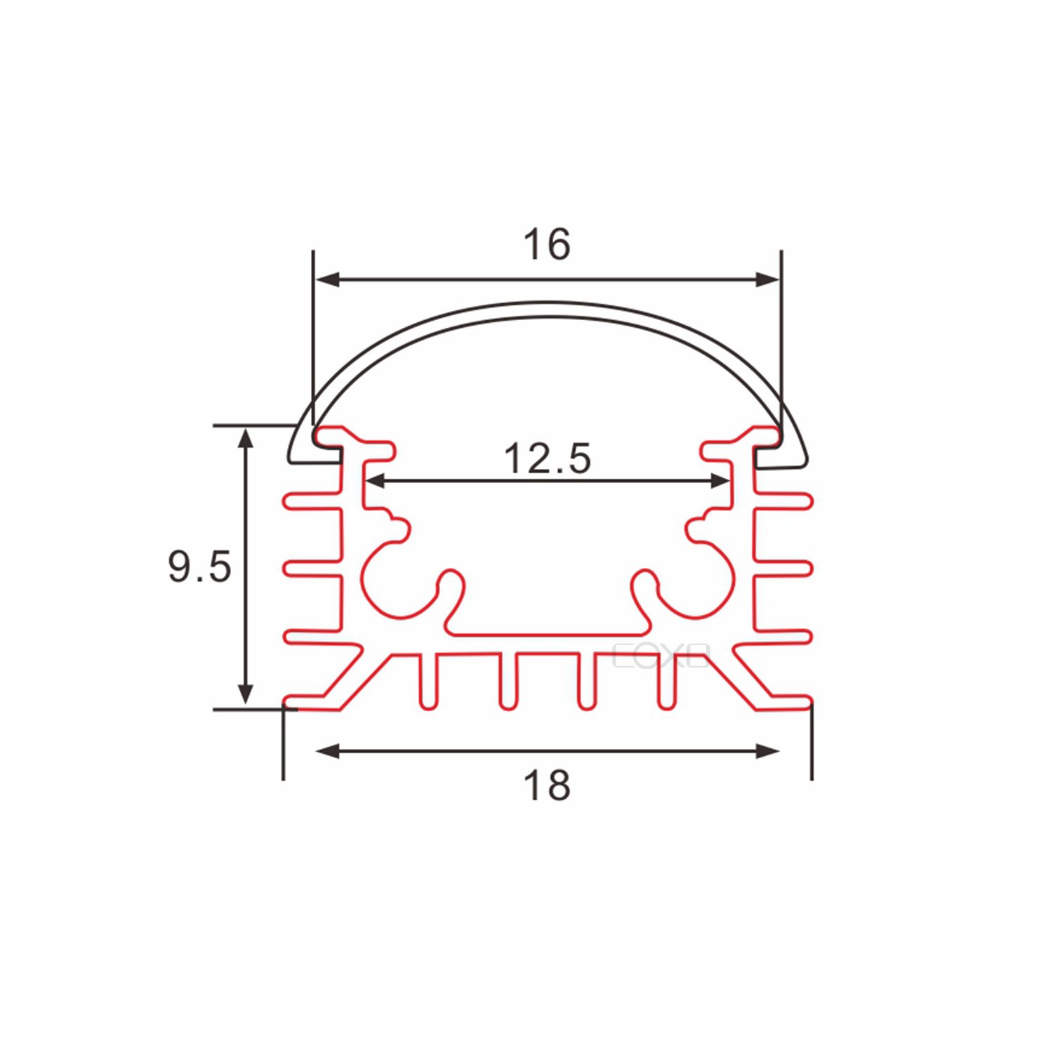 C013 Led Recessed Aluminum profile