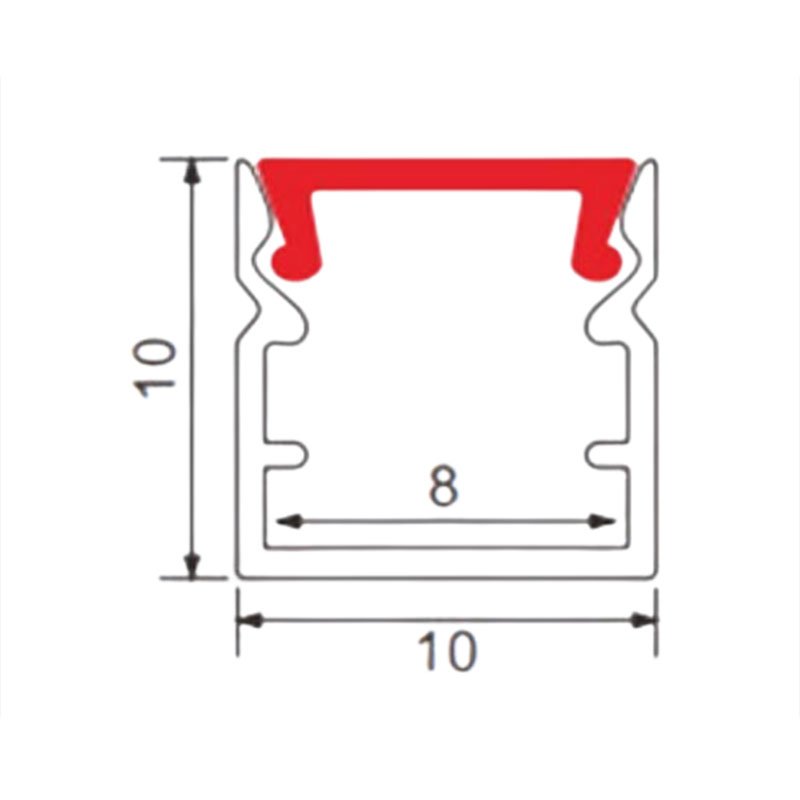 1010 No border Led Strip Aluminum Profile LED Strip Aluminum Profile Line Light Cabinet Light Closet Light LED cabinet line lamp