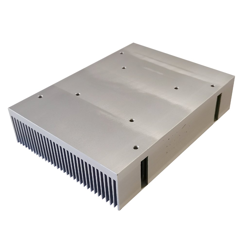 Thermoelectric Cooler Aluminium Heat Sink 120(W)*36(H)*160(L)mm 6000 Series Grade Custom CNC Processed Extrusion Heatsink