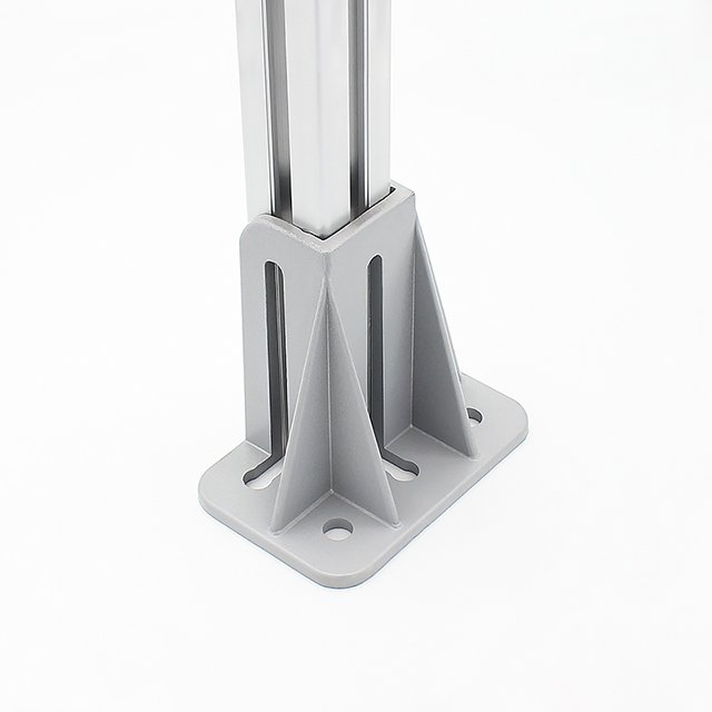 4545 Series Aluminium Floor Mount Base Plates Seismic bracket Fixed Base For 4545 T Slot Aluminium Profile Extrusion