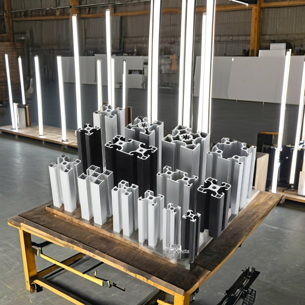 European Standard 4040 Aluminum Profile Extrusion Assembly Line 40*40 Aluminum Tube Industrial Aluminum Alloy LED Profile Light