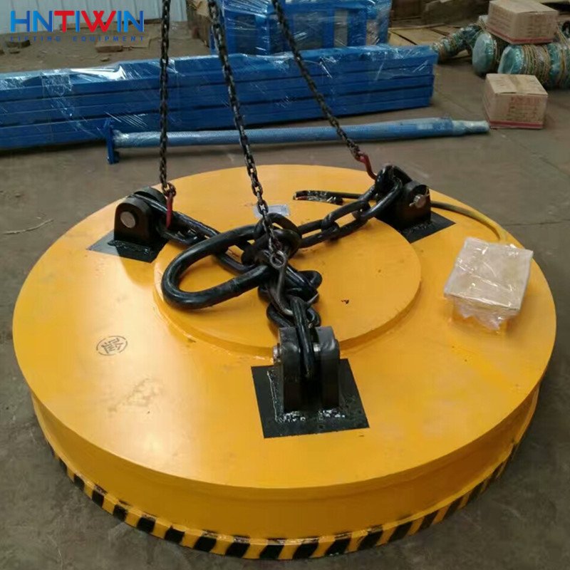 CE Approved Round 110cm 120cm 130cm 150cm 180cm magnetic lifter for lifting steel scrap on crane