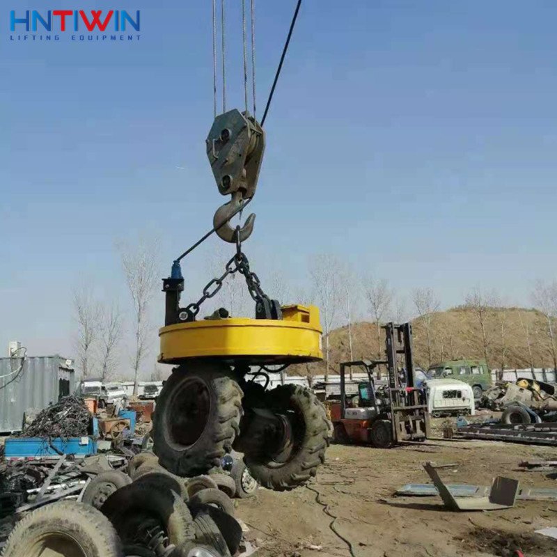 CE Approved Round 110cm 120cm 130cm 150cm 180cm magnetic lifter for lifting steel scrap on crane