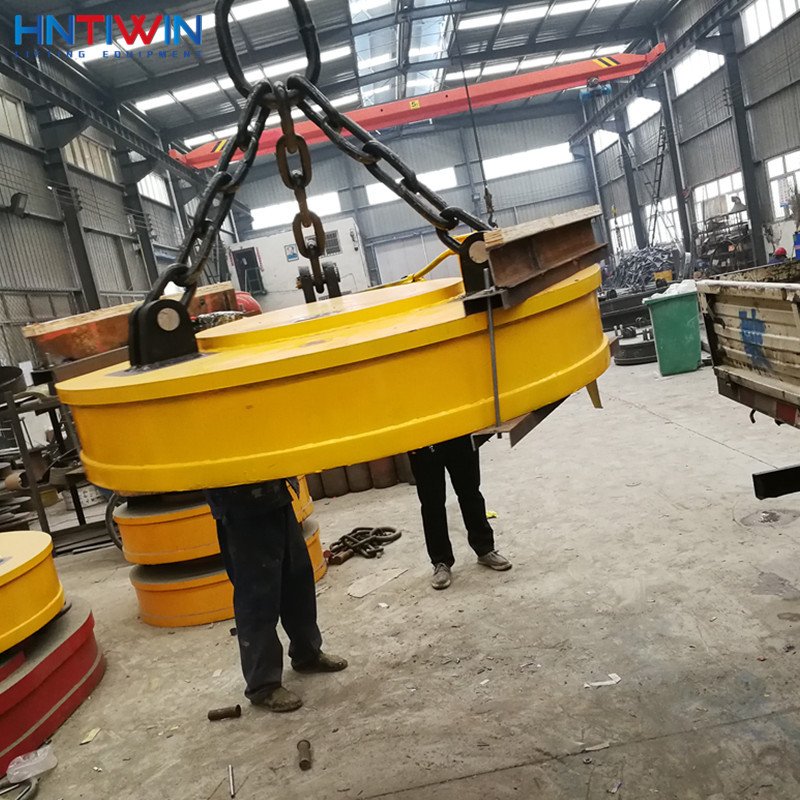 CE Approved Round 110cm 120cm 130cm 150cm 180cm magnetic lifter for lifting steel scrap on crane