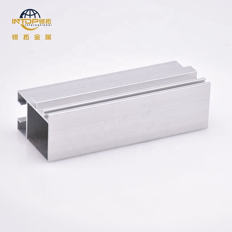 Aluminum Profile For Doors And Windows Anodized Silver Aluminum Frame Mill Finish Curtain Wall Aluminium Profile