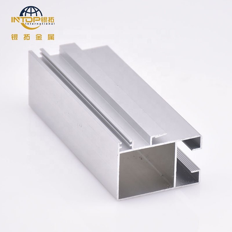 Aluminum Profile For Doors And Windows Anodized Silver Aluminum Frame Mill Finish Curtain Wall Aluminium Profile