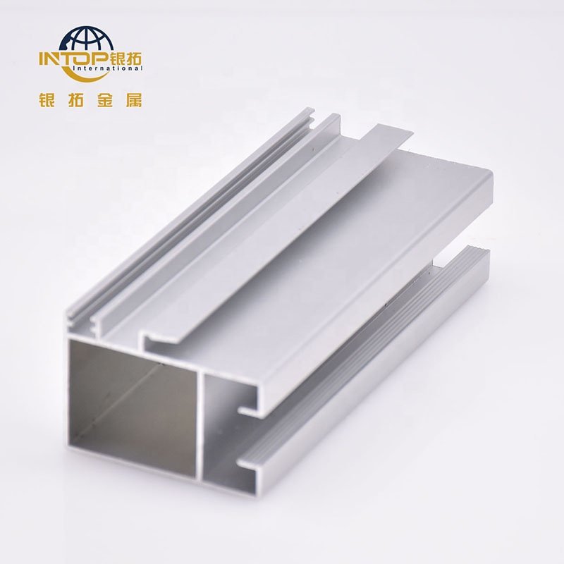 Aluminum Profile For Doors And Windows Anodized Silver Aluminum Frame Mill Finish Curtain Wall Aluminium Profile