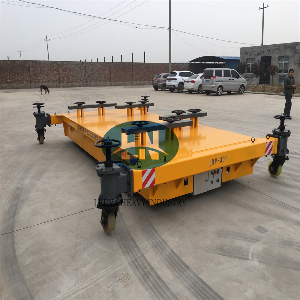 Pyrolysis Industry Aluminium Ingot Plant Transfer Electric Trackless heavy duty Battery Transfer Cart price