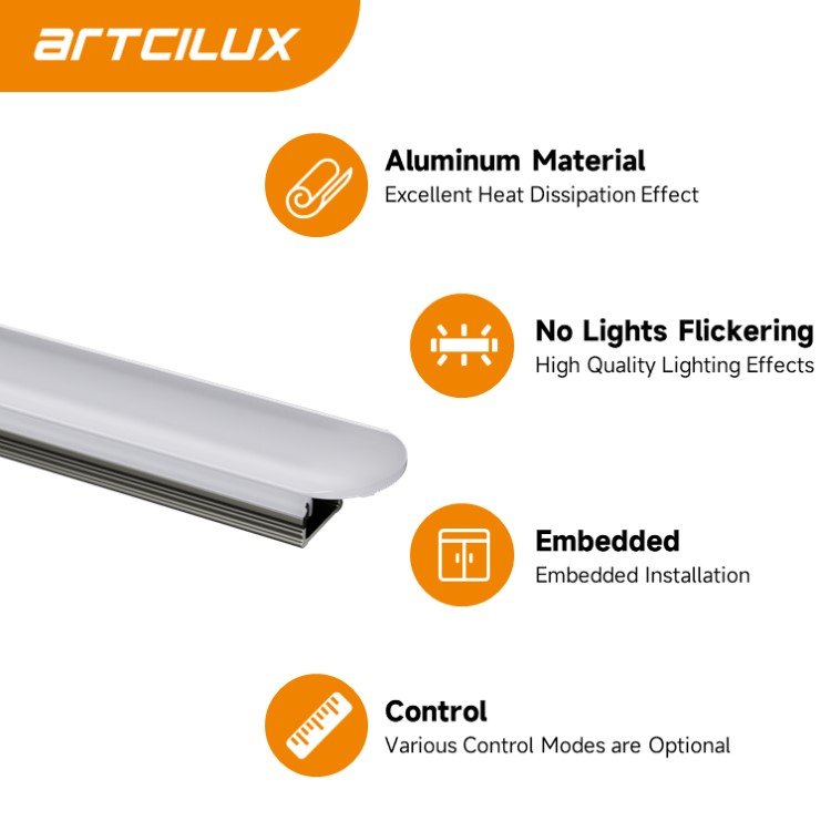12V/24V LED Indoor Lighting For furniture indoor sensor lighting channel led strip lighting