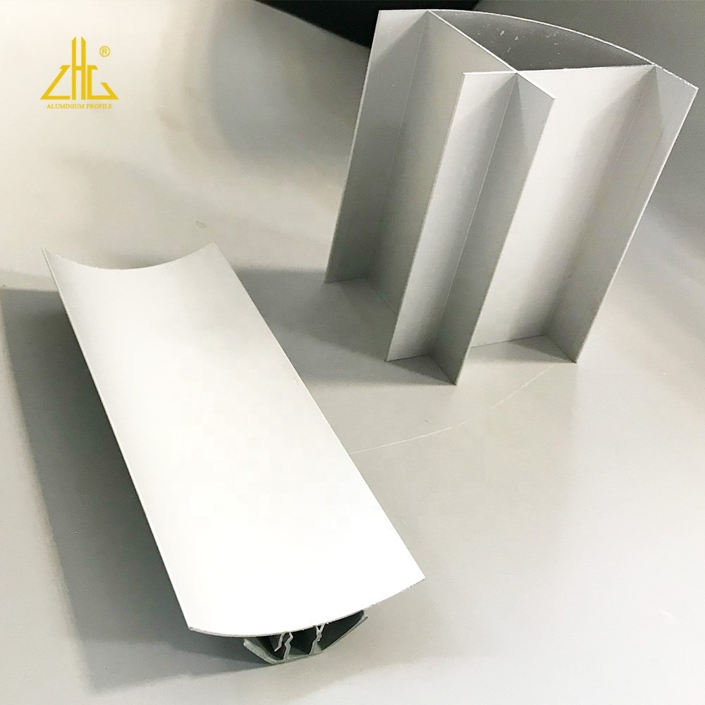 White anodized aluminum supplier clean room OEM supplies square rounded corners as connect aluminium profiles