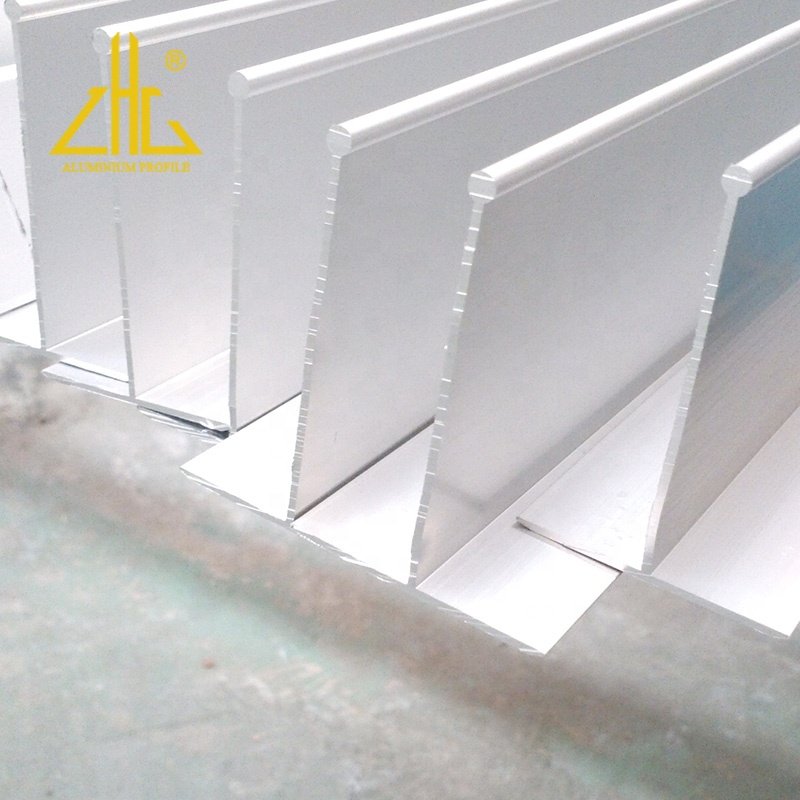 White anodized aluminum supplier clean room OEM supplies square rounded corners as connect aluminium profiles