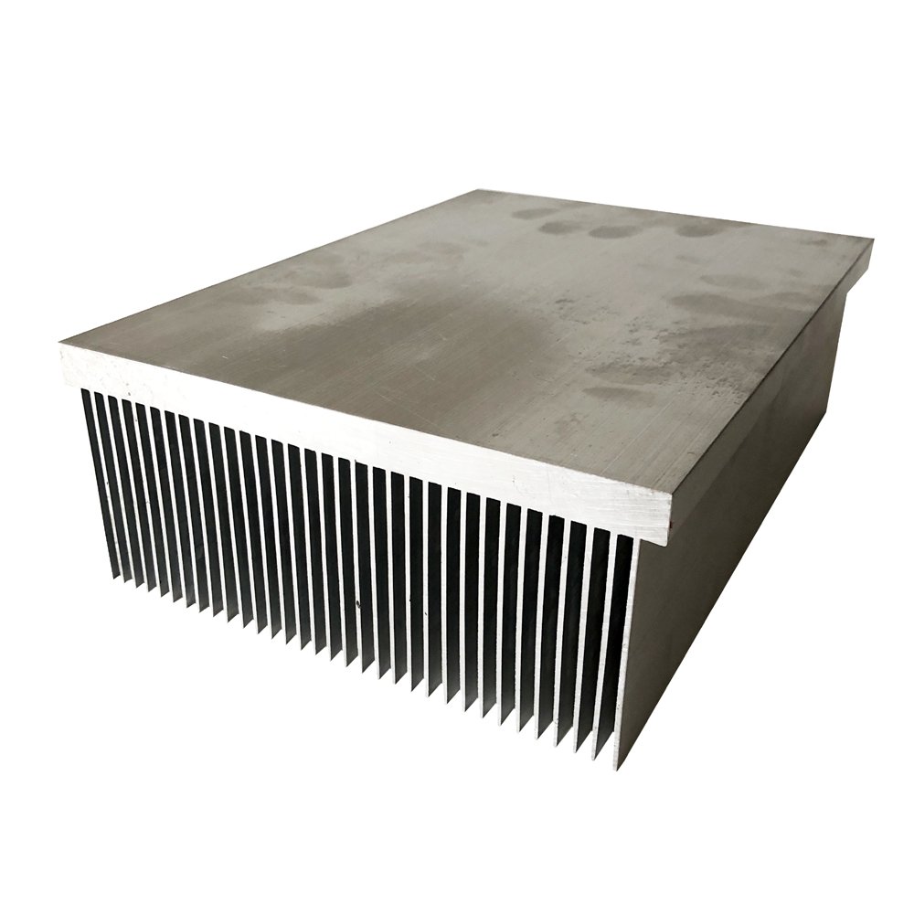 High Power Forced Air Cooling Aluminum Heat Sink 173(W)*74(H)*240(L)mm For Inverter IGBT Custom Extruded Heatsink Profile