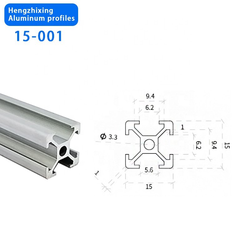 Aluminium Profile 15*15 Extruded Aluminium Profile Linear European Standard
