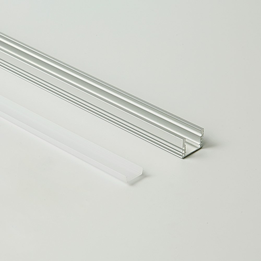 16x12mm U shape led aluminum strip With spots free led light aluminum profile for Surface mount Extruded aluminum profile