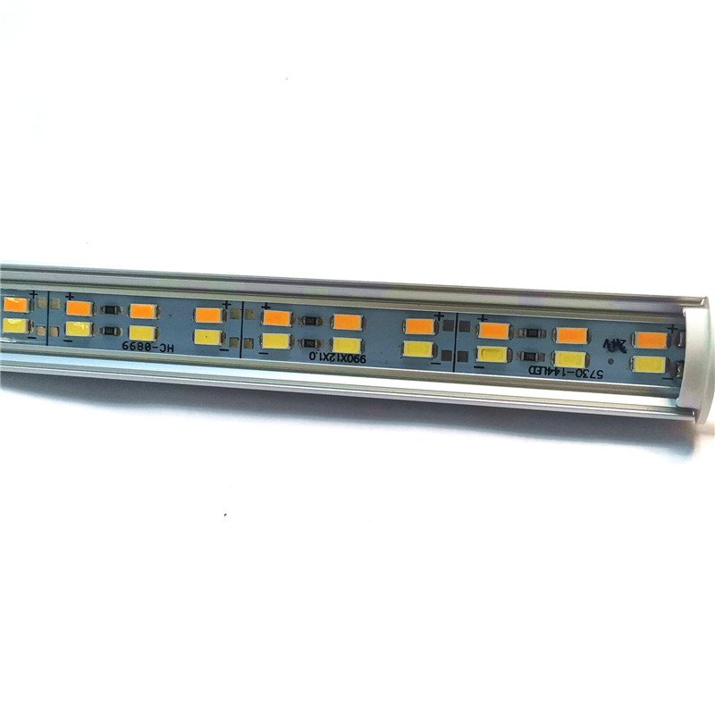White warm white 12V Corner angle V shaped Aluminum profile 5730 LED strip bar light