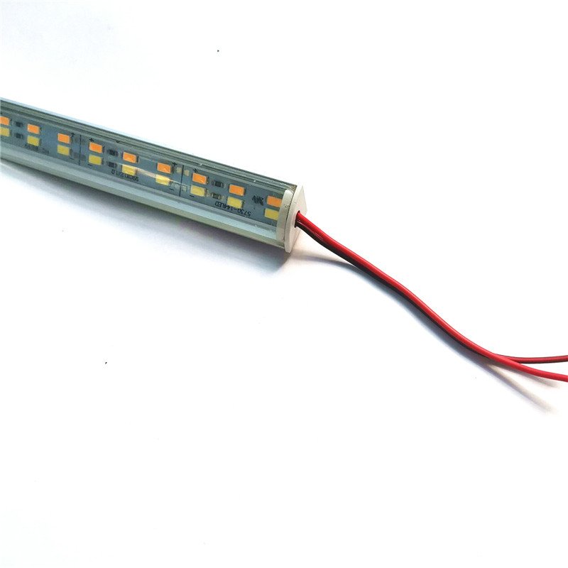 White warm white 12V Corner angle V shaped Aluminum profile 5730 LED strip bar light