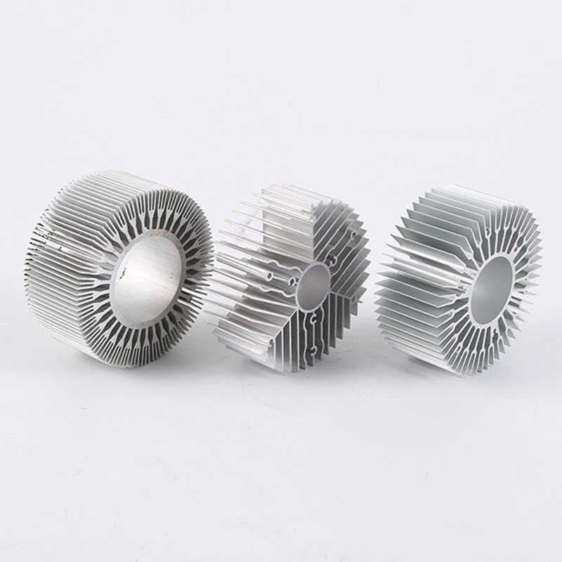 Manufacturer 50mm 55mm Aluminum Round Heatsink Aluminium Led Light Transformer Heat Sink For Inverters