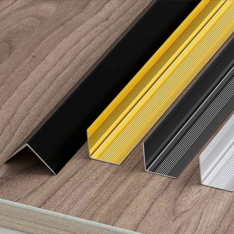 L Shape Aluminum Profiles for Tile Edge Wall Corner Trim Profile Metal Trim for Wall Angle L Aluminum Frame for Wall Decoration