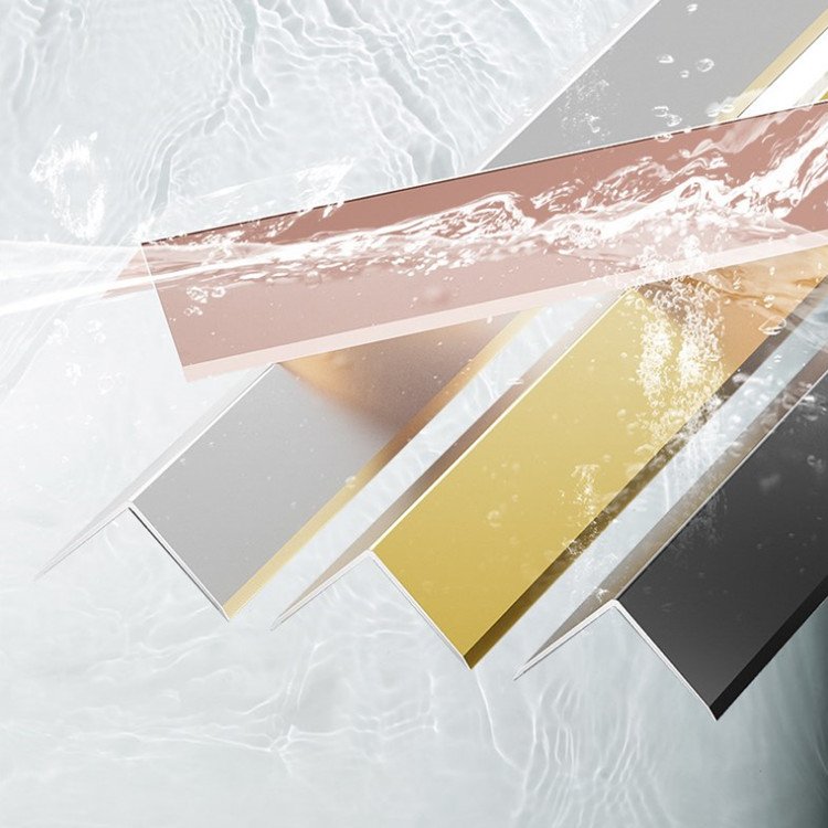 L Shape Aluminum Profiles for Tile Edge Wall Corner Trim Profile Metal Trim for Wall Angle L Aluminum Frame for Wall Decoration