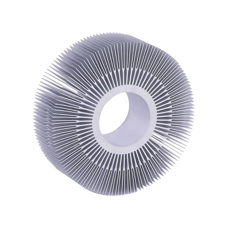 Led Strip CNC Machining Aluminum Profile Extrusion Cutting Round Heat Sink