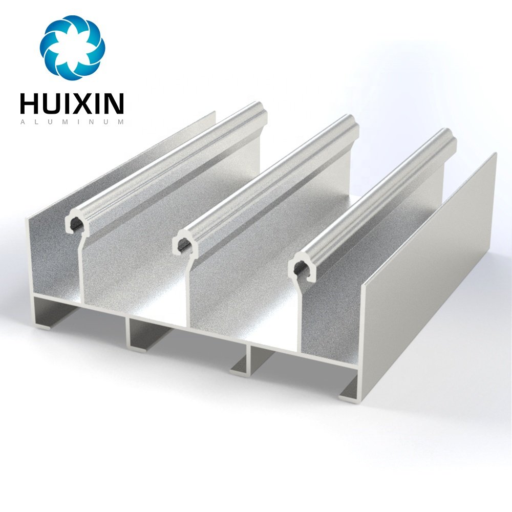 Traditional Dominican Powder Coating Aluminium Aluminium Sliding Windows Profiles